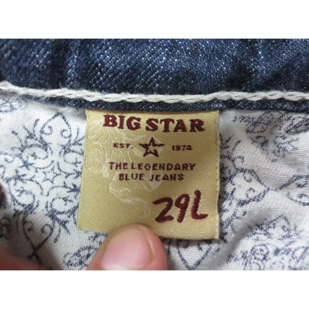 Big Star Remy Jeans Pants Blue Size 29 x 29 Cotton‎ Stretch Low Rise Boot Cut - Picture 7 of 10